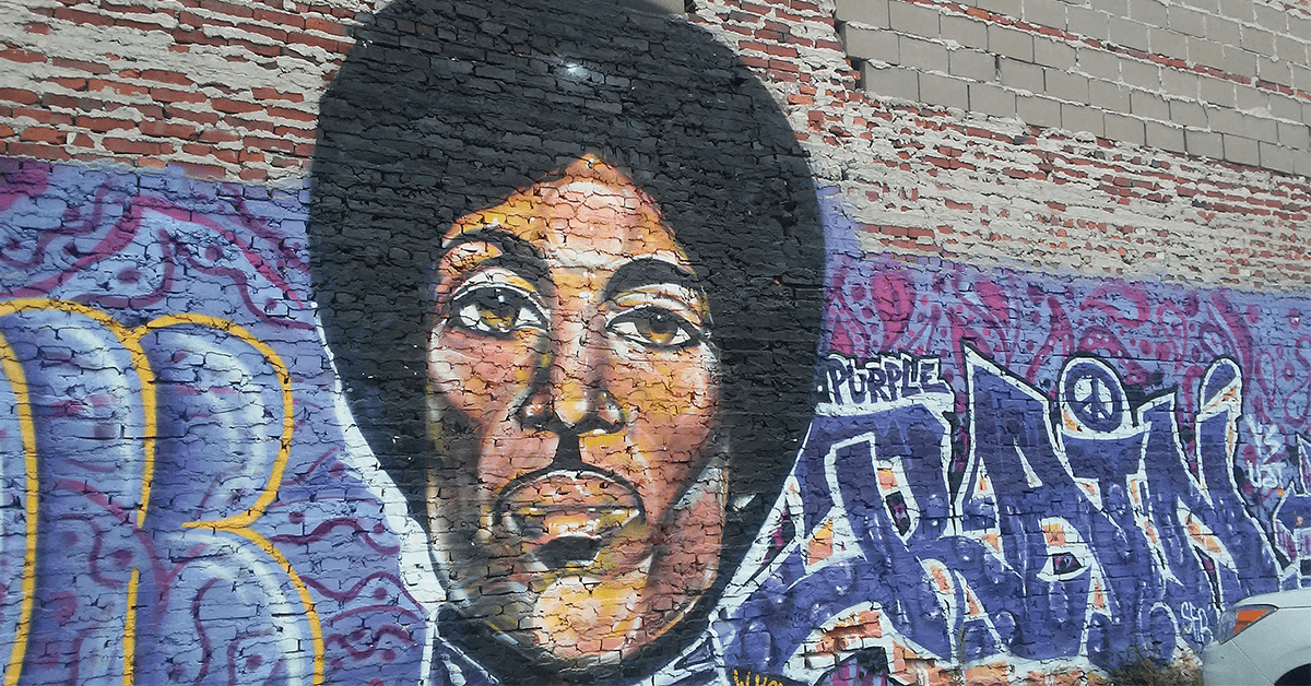 Mural of Prince Musician