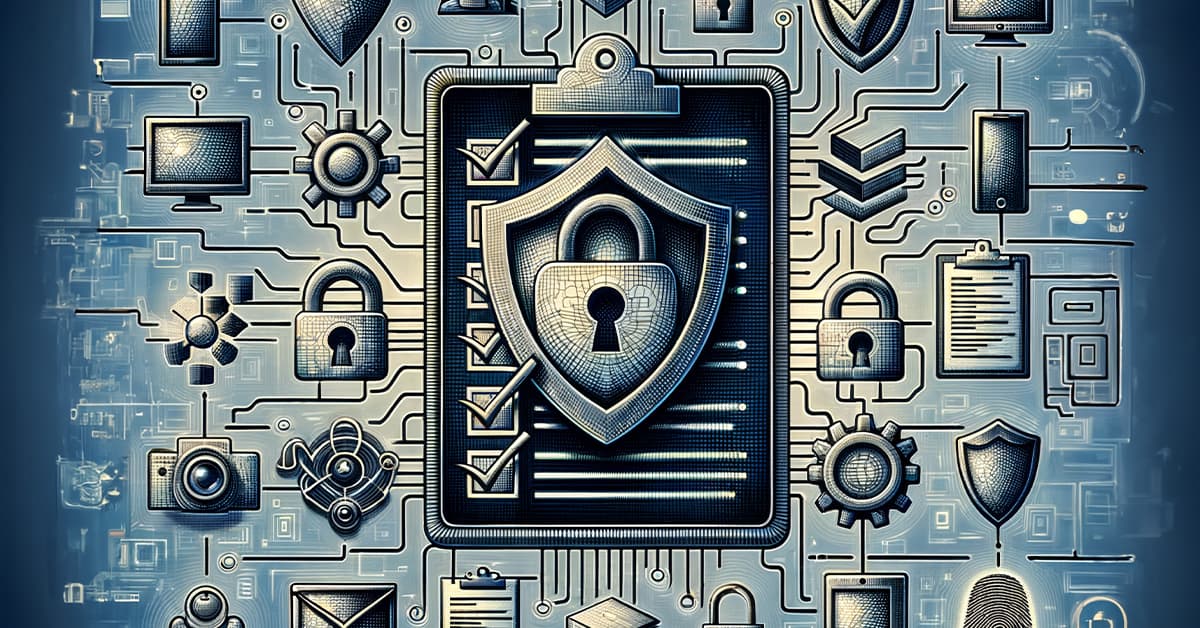 Image of a cybersecurity checklist