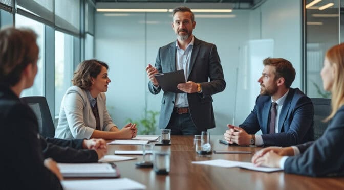 Virtual CISO Presenting to Executive Team