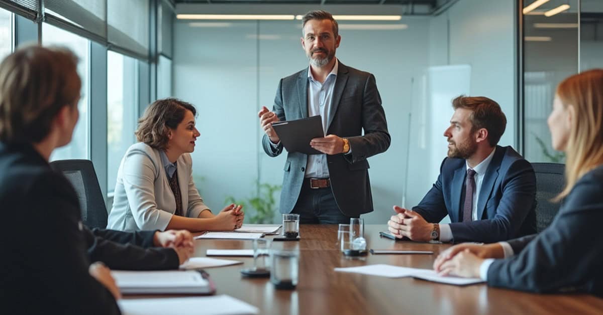 Virtual CISO Presenting to Executive Team